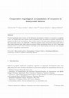 Research paper thumbnail of Cooperative topological accumulation of vacancies in honeycomb lattices