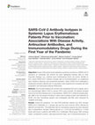 Research paper thumbnail of SARS-CoV-2 Antibody Isotypes in Systemic Lupus Erythematosus Patients Prior to Vaccination: Associations With Disease Activity, Antinuclear Antibodies, and Immunomodulatory Drugs During the First Year of the Pandemic