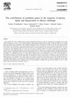 Research paper thumbnail of The contribution of candidate genes to the response of plasma lipids and lipoproteins to dietary challenge