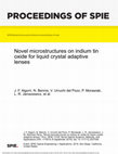 Research paper thumbnail of Novel microstructures on indium tin oxide for liquid crystal adaptive lenses