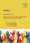 Research paper thumbnail of ANNEX I ACADEMIC ANALYSIS The status of freedom of religion or belief (FoRB) in selected non-EU countries during 2022 PLATFORM FREEDOM OF RELIGION OR BELIEF WORLDWIDE