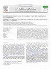 Research paper thumbnail of Formulation and characterization of a-tocopherol loaded poly 3-caprolactone (PCL) nanoparticles