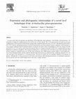 Research paper thumbnail of Expression and phylogenetic relationships of a novel lacZ homologue from Actinobacillus pleuropneumoniae