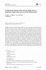 Research paper thumbnail of Evaluating the impacts of the external supply risk in a natural gas supply chain: the case of the Italian market