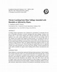 Research paper thumbnail of Nitrate Leaching from Mine Tailings Amended with Biosolids as Affected by Plants