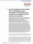 Research paper thumbnail of Serratia liquefaciens FG3 isolated from a metallophyte plant sheds light on the evolution and mechanisms of adaptive traits in extreme environments