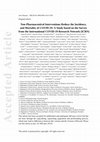 Research paper thumbnail of Nonpharmaceutical interventions reduce the incidence and mortality of COVID‐19: A study based on the survey from the International COVID‐19 Research Network (ICRN)