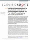 Research paper thumbnail of Population level mitogenomics of long-lived bats reveals dynamic heteroplasmy and challenges the Free Radical Theory of Ageing