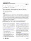 Research paper thumbnail of Mating type determination within a microsatellite multiplex for the fungal pathogen Pseudogymnoascus destructans, the causative agent of white-nose disease in bats