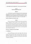 Research paper thumbnail of Manajemen Zakat Produktif : Suatu Kajian Dan Teori