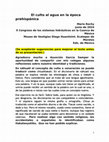 Research paper thumbnail of El culto al agua en la época prehispánica