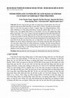 Research paper thumbnail of Thành Phần Loài Và Phân Bố Các Loài Ngoại Lai Xâm Hại Và Có Nguy Cơ Xâm Hại Ở Tỉnh Vĩnh Phúc