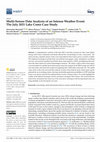 Research paper thumbnail of Multi-Sensor Data Analysis of an Intense Weather Event: The July 2021 Lake Como Case Study