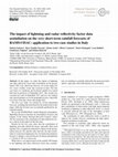 Research paper thumbnail of The impact of lightning and radar data assimilation on the performance of very short term rainfall forecast for two case studies in Italy