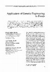 Research paper thumbnail of Application of Genetic Engineering to Foods