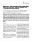 Research paper thumbnail of Multi-Omics of Tomato Glandular Trichomes Reveals Distinct Features of Central Carbon Metabolism Supporting High Productivity of Specialized Metabolites