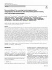 Research paper thumbnail of Recommendations for screening, monitoring, prevention, and prophylaxis of infections in adult and pediatric patients receiving CAR T-cell therapy: a position paper