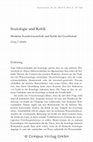 Research paper thumbnail of Soziologie und Kritik