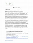 Research paper thumbnail of Co-Principals. Research Brief