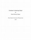 Research paper thumbnail of Brenten Megee's Graduate Choral Conducting Thesis