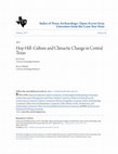 Research paper thumbnail of Hop Hill: Culture and Climactic Change in Central Texas