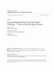 Research paper thumbnail of Incorporating Indications into Medication Ordering--Time to Enter the Age of Reason