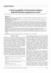 Research paper thumbnail of In Vitro Susceptibility of Chloramphenicol Against Methicillin-Resistant Staphylococcus aureu