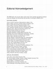 Research paper thumbnail of Editorial Acknowledgement