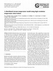 Research paper thumbnail of A distributed stream temperature model using high resolution temperature observations