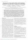 Research paper thumbnail of Measuring rates of gross photosynthesis and net community production in cryoconite holes: a comparison of field methods