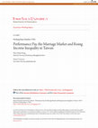 Research paper thumbnail of Performance Pay, the Marriage Market and Rising Income Inequality in Taiwan