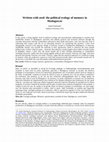 Research paper thumbnail of Written with seed: the political ecology of memory in Madagascar