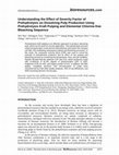 Research paper thumbnail of Understanding the effect of severity factor of prehydrolysis on dissolving pulp production using prehydrolysis kraft pulping and elemental chlorine-free bleaching sequence