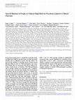 Research paper thumbnail of Speech Illusions in People at Clinical High Risk for Psychosis Linked to Clinical Outcome