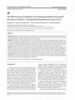 Research paper thumbnail of The Effectiveness of Synbiotics in Preventing Antibiotic-Associated Diarrhea in Children: A Double-Blind Randomized Clinical Trial