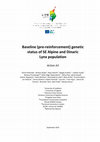 Research paper thumbnail of Baseline (pre-reinforcement) genetic status of SE Alpine and Dinaric Lynx population