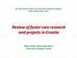 Research paper thumbnail of Review of foster care research and projects in Croatia