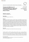 Research paper thumbnail of Tasting the Difference: A Relational-Epistemic Approach to Aesthetic Collaboration in Haute Cuisine