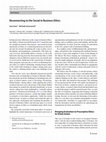 Research paper thumbnail of Reconnecting to the Social in Business Ethics