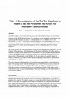 Research paper thumbnail of Title: A Reexamination of the Ten Toe Kingdoms in Daniel 2 and the Nexus with the Abyss: An Alternative Interpretation