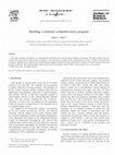 Research paper thumbnail of Building a national competitiveness program