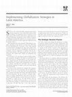 Research paper thumbnail of Implementing Globalization Strategies in Latin America