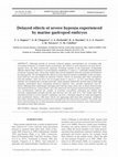 Research paper thumbnail of Delayed effects of severe hypoxia experienced by marine gastropod embryos