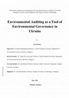 Research paper thumbnail of Introducing environmental auditing as a tool of environmental governance in Ukraine