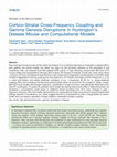 Research paper thumbnail of Cortico-Striatal Cross-Frequency Coupling and Gamma Genesis Disruptions in Huntington’s Disease Mouse and Computational Models