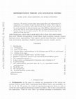 Research paper thumbnail of Representation theory and multilevel filters