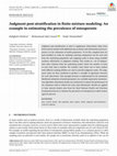 Research paper thumbnail of Judgment post‐stratification in finite mixture modeling: An example in estimating the prevalence of osteoporosis