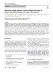 Research paper thumbnail of Multicenter surgical outcomes of penile prosthesis placement in patients with corporal fibrosis and review of the literature