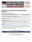 Research paper thumbnail of Digital Game-based Learning in Enhancing Recycling Awareness