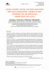 Research paper thumbnail of Suicide attempts, suicide and their association with socio-demographic variables in Iran: A retrospective, registry-based, cohort study (2016–2021)